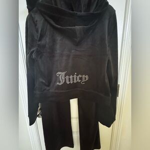 Juicy Couture OG Big Bling Velour Tracksuit Liquorice Black LARGE